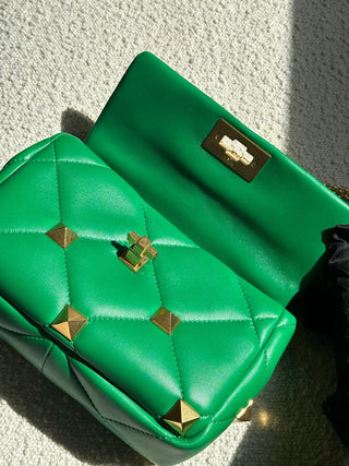 Valentino Garavani Roman Stud The Shoulder Vert